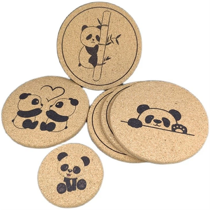 plain cork coasters